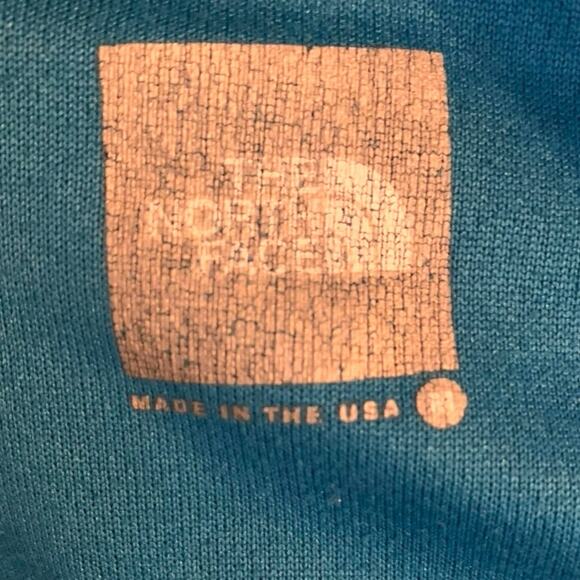 Vintage North Face Pullover Women's Size Medium Tropical Teal 1/4 Zip Pullover - Picture 5 of 7